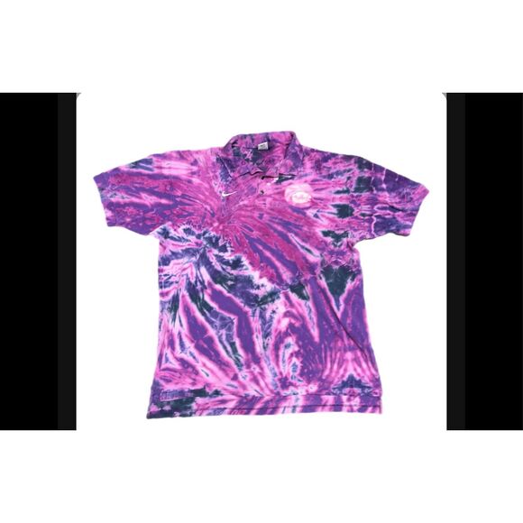 Vintage Nike LSU Tigers Tie-Dye Polo - Picture 1 of 4